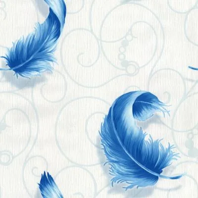 Stereoscopic Wall Paper 3D Feather Pattern (220-240g/sqm 53CM*10M)