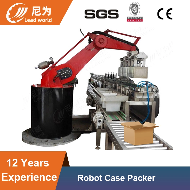 Full Automatic Drop Down Case Packer for Round Pet Bottle