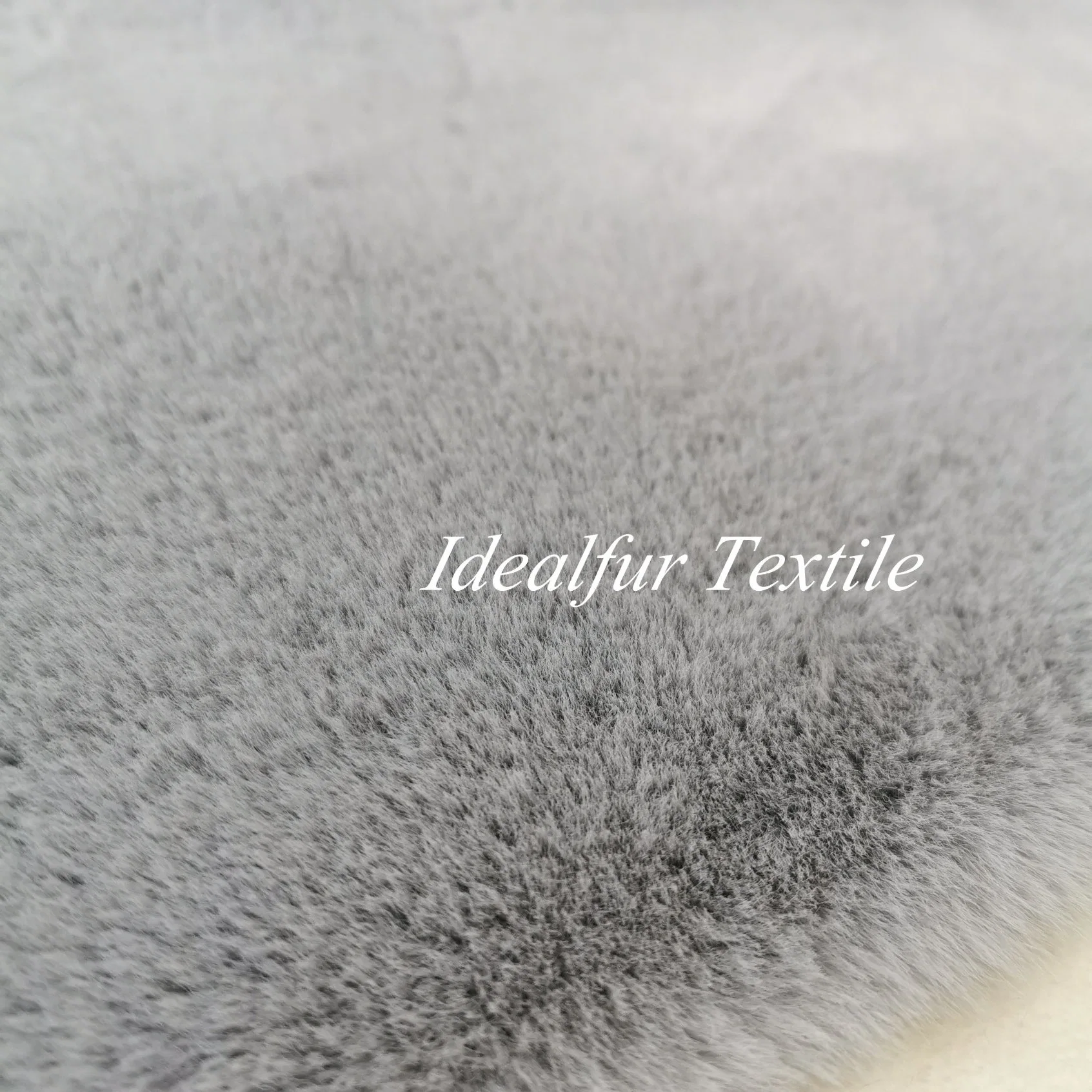 Smoky Gray Rabbit&#160; Fake Fabric Faux Fur