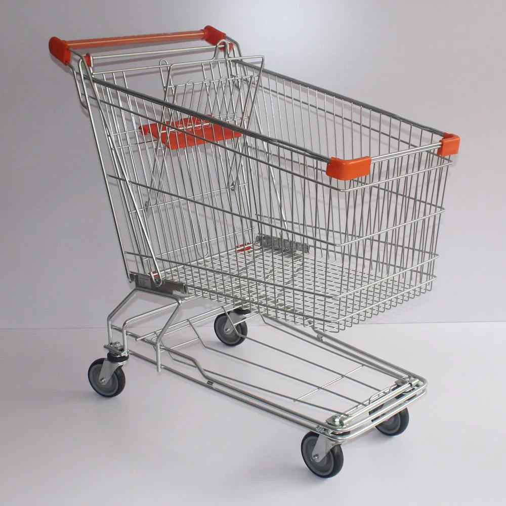 Best Selling Products Metal Steel Asian Shopping Trolley 150L Asian Shopping Trolley 2
