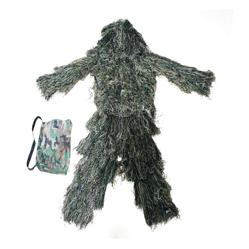 Jungle Wool Three-Piece Camouflage Suit Real Man CS Suit Sniper Camouflage Real Man Chicken Suit