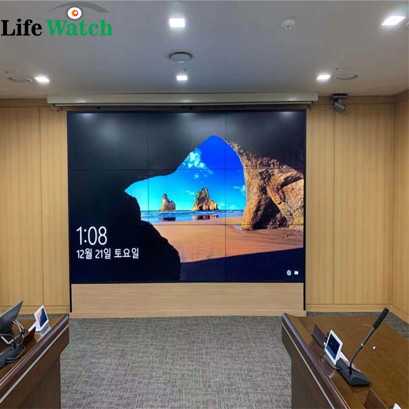 55-Inch 0.88mm Physical Bezel 500 Nit LCD Video Walls Large Screen