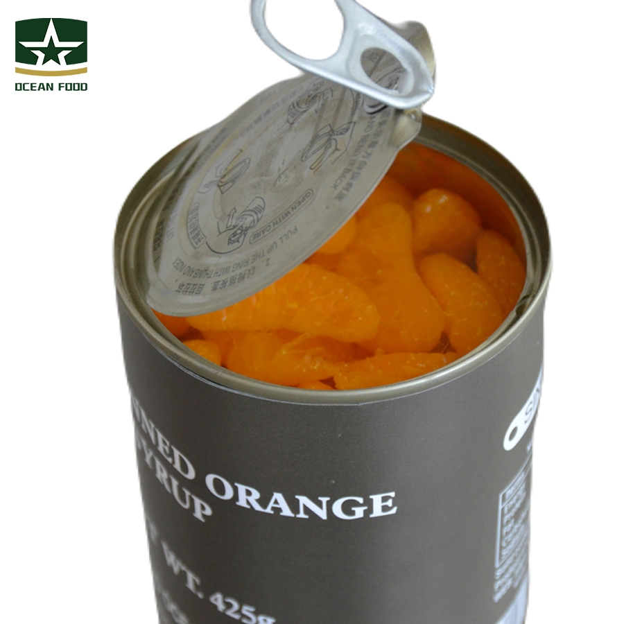 425g Wholesale/Supplier Health Outdoor Camping Mandarin Canned Fruit Orange in Syrup