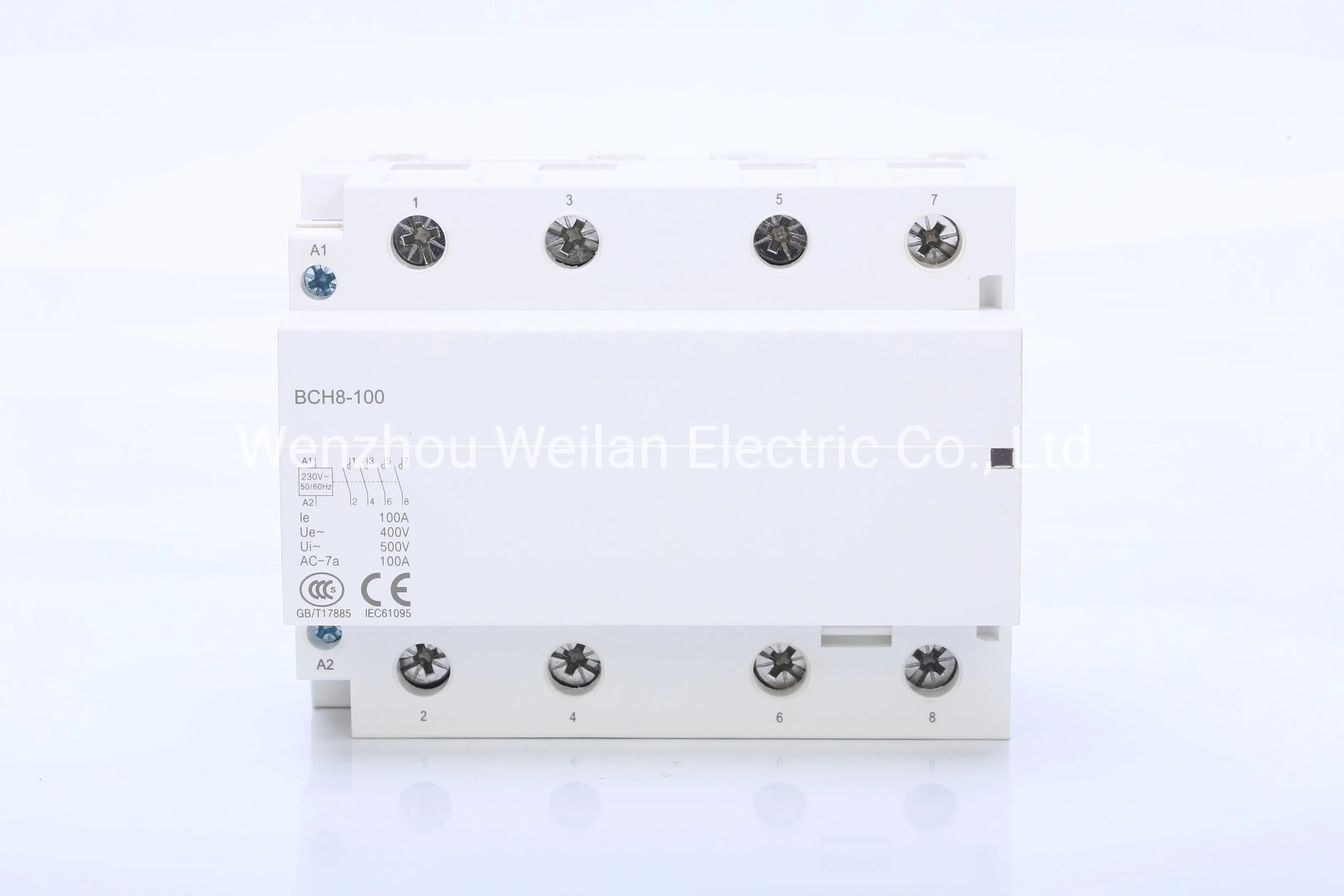 4p 100A 108mm 50/60Hz DIN Rail Household Home Hotel restaurant AC Contactor