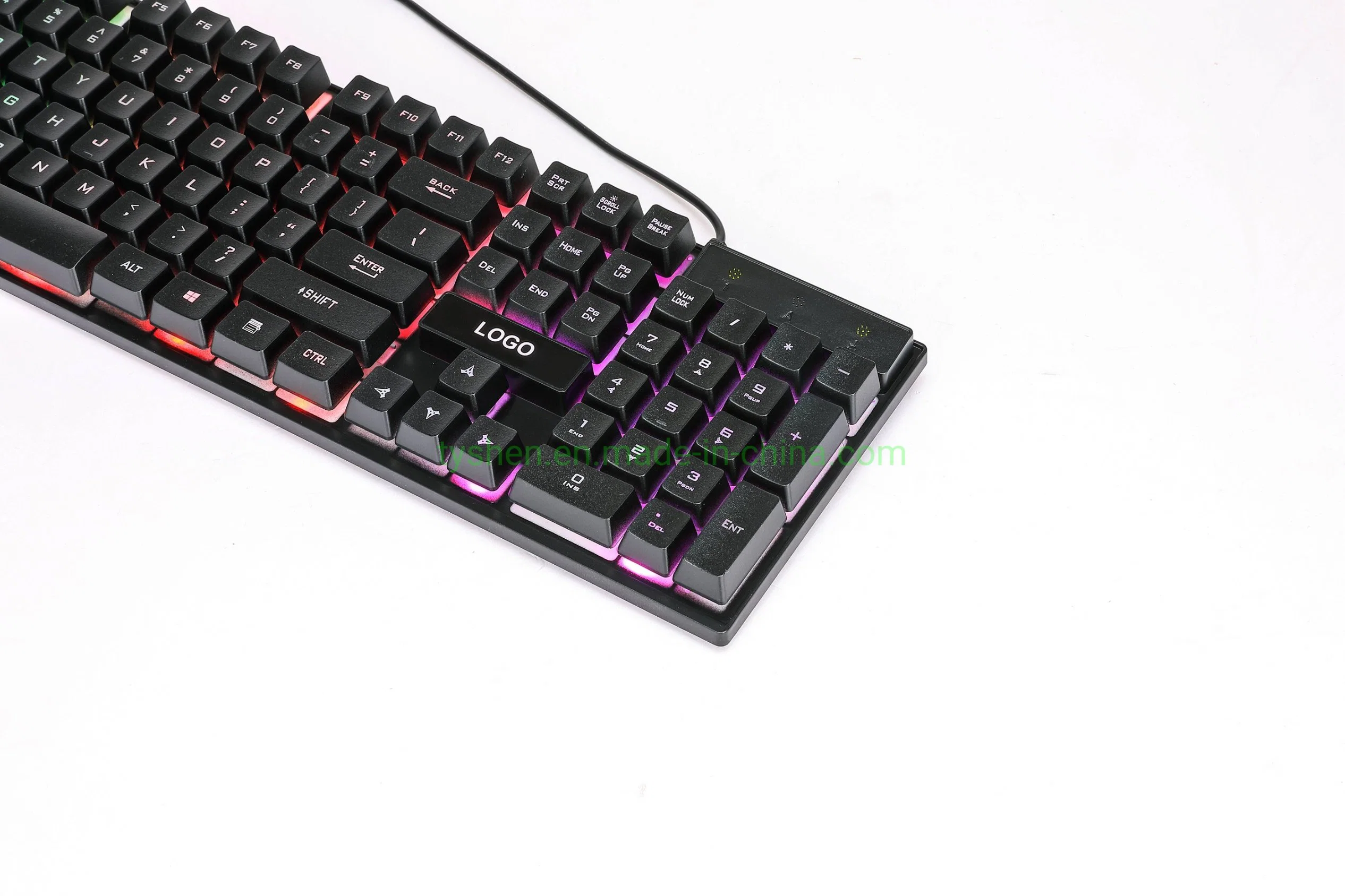 Souris, clavier Gaming Combo, 1 Rainbow, 4D couleur d'éclairage de la souris