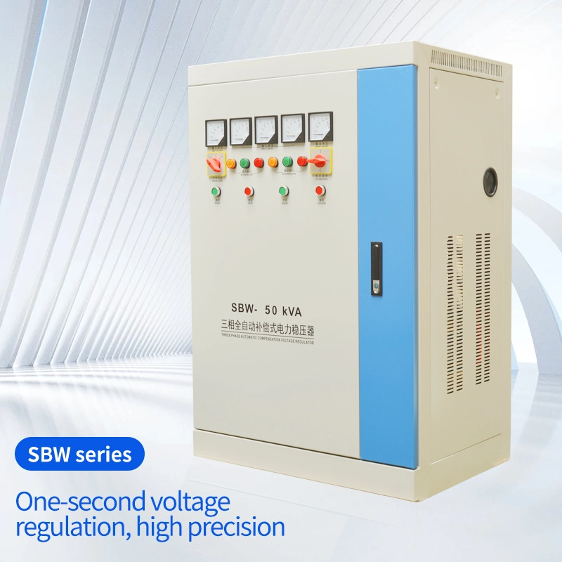 SBW Series 50~600 kVA 380 Volt Automatic Compensation Three Phase AC Power Voltage Protector Stabilizer Industrial