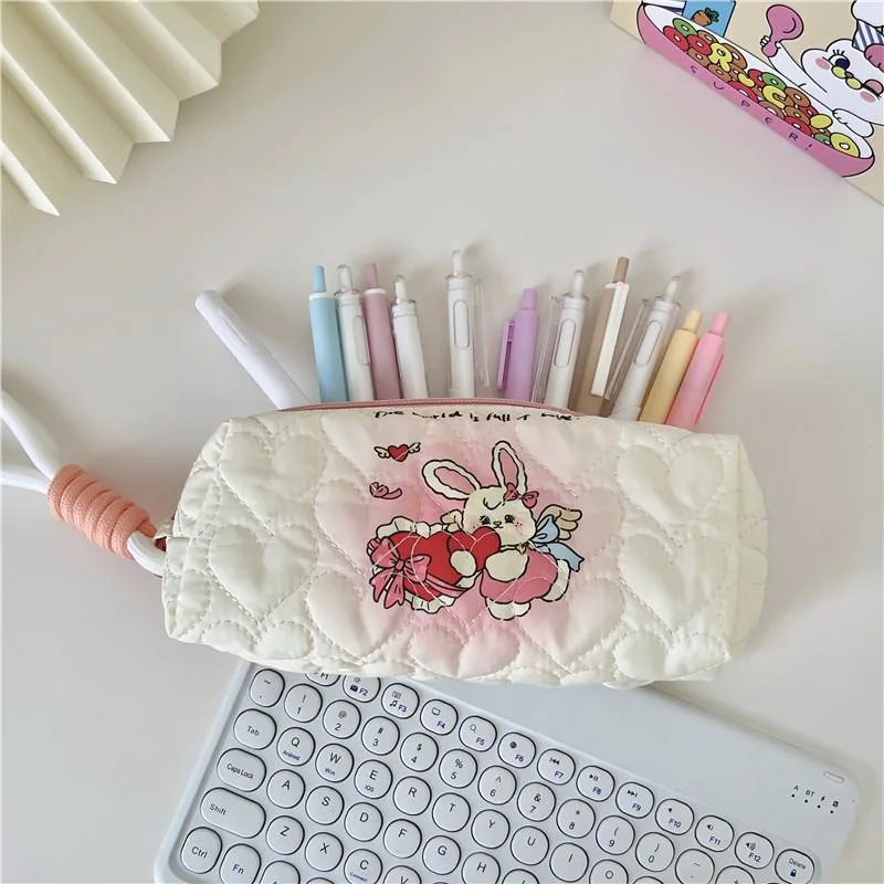 Completely new Great Quality Cute Puppy Textile printing Large Capacity Pencil Case