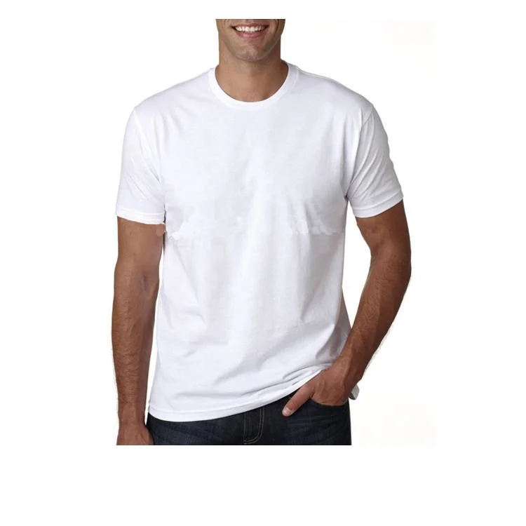 Wholesale/Supplier OEM Custom Logo Printing 100% Cotton Mens Plain White Tee Shirt Custom Blank Mens T Shirt