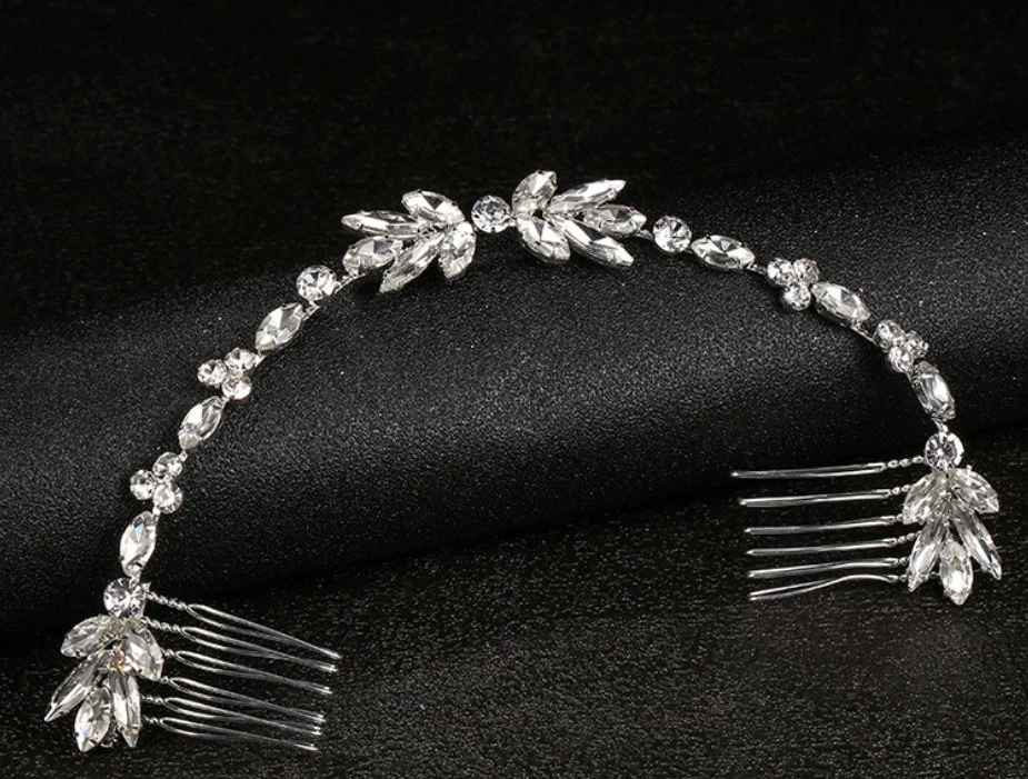 Bridal Wedding Crystal Hai Comb Hair Vines Headpiece