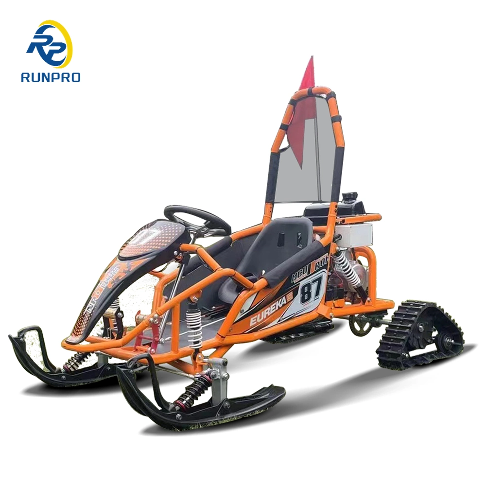 Gasolina Go Kart niños portátiles a medida Snowmobile Sleds tubos de nieve Trineo nieve para la venta