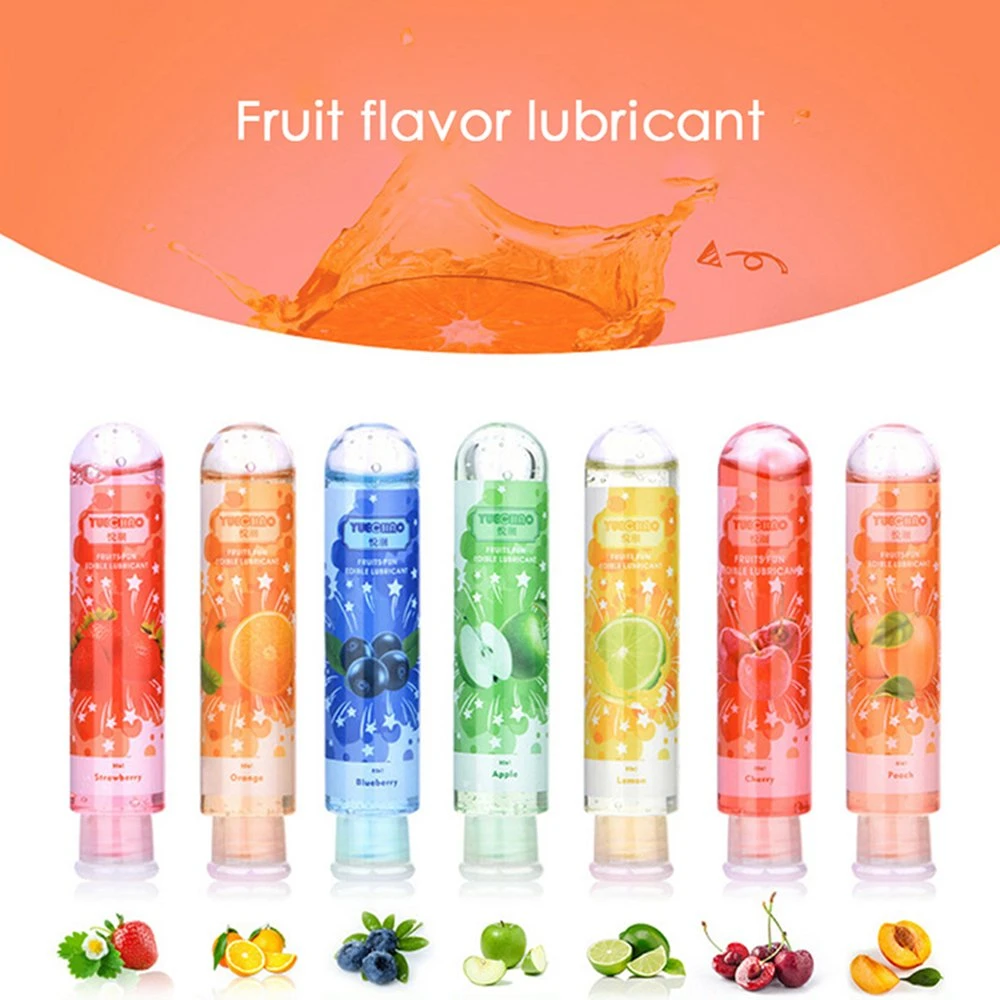 Exotic Accessories 80ml Fruit Flavor Gel Sex Lubricant Body Anal Sex Lube Oral Masturbation Adult Sex Games Toys for Woman Couples