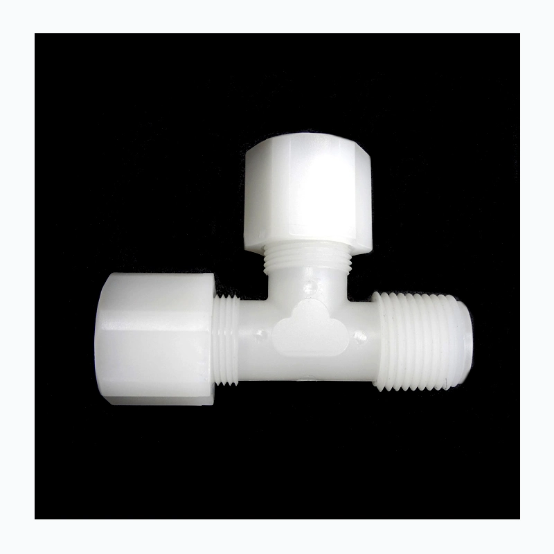 PVDF Male Run China Tees Plastic Join PVDF Female Connectors Union with SGS