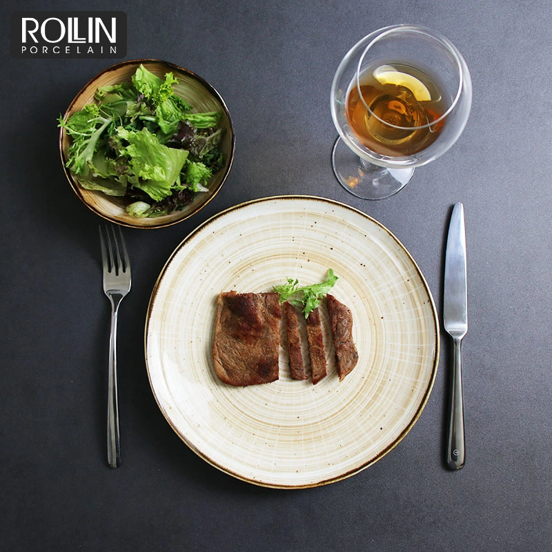 Rollin Porcelain New Design Porcelain Tableware Set for Banquet and Restaurant