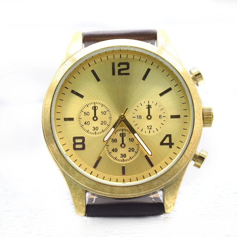 Fashion Qualtiy Gold Custom Logo Watches Japan Man Watch (cm0102)