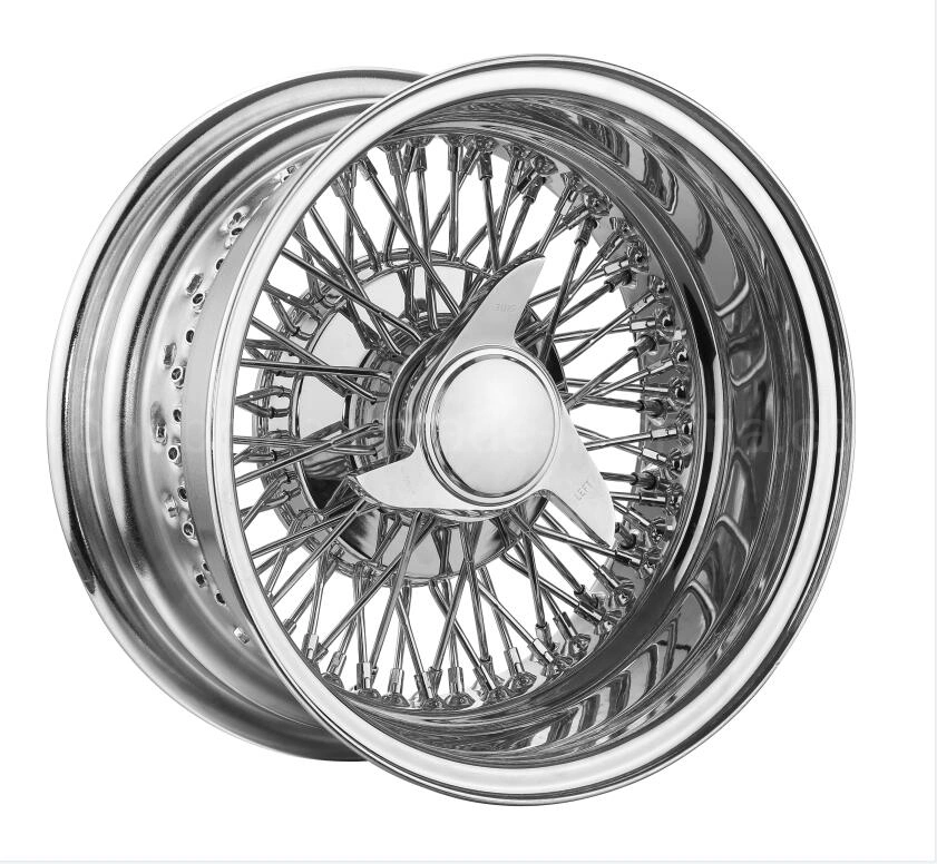 13 14 15 16 17 18 20 Inch Sliver Chrome 7j 8j Wire Wheel 13X7