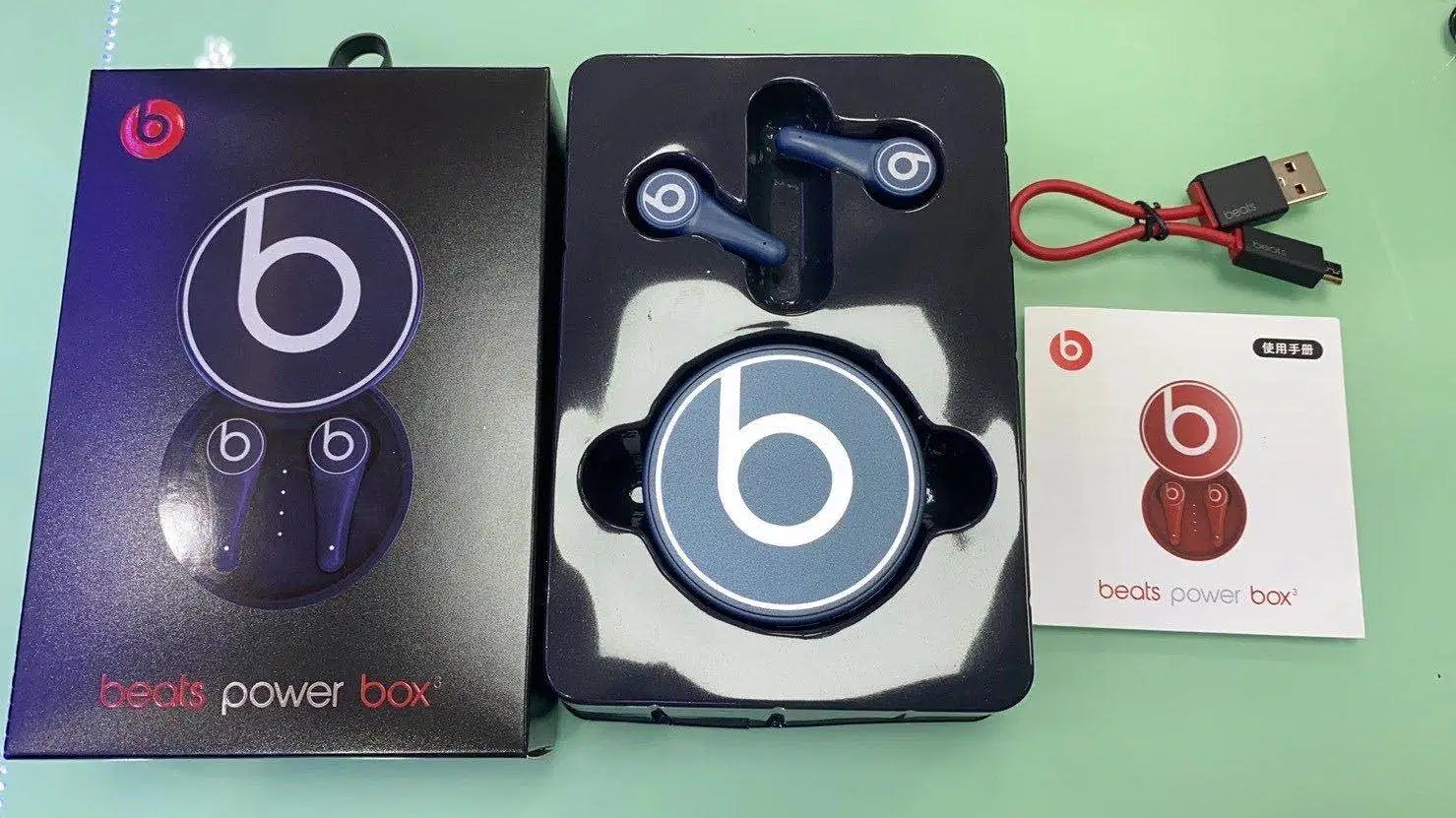 الهاتف المحمول TWS True Wireless Stereo Sound Bluetooth Beats Headset سماعات الأذن سماعات الأذن سماعات الأذن لهدية عيد الميلاد Power Box