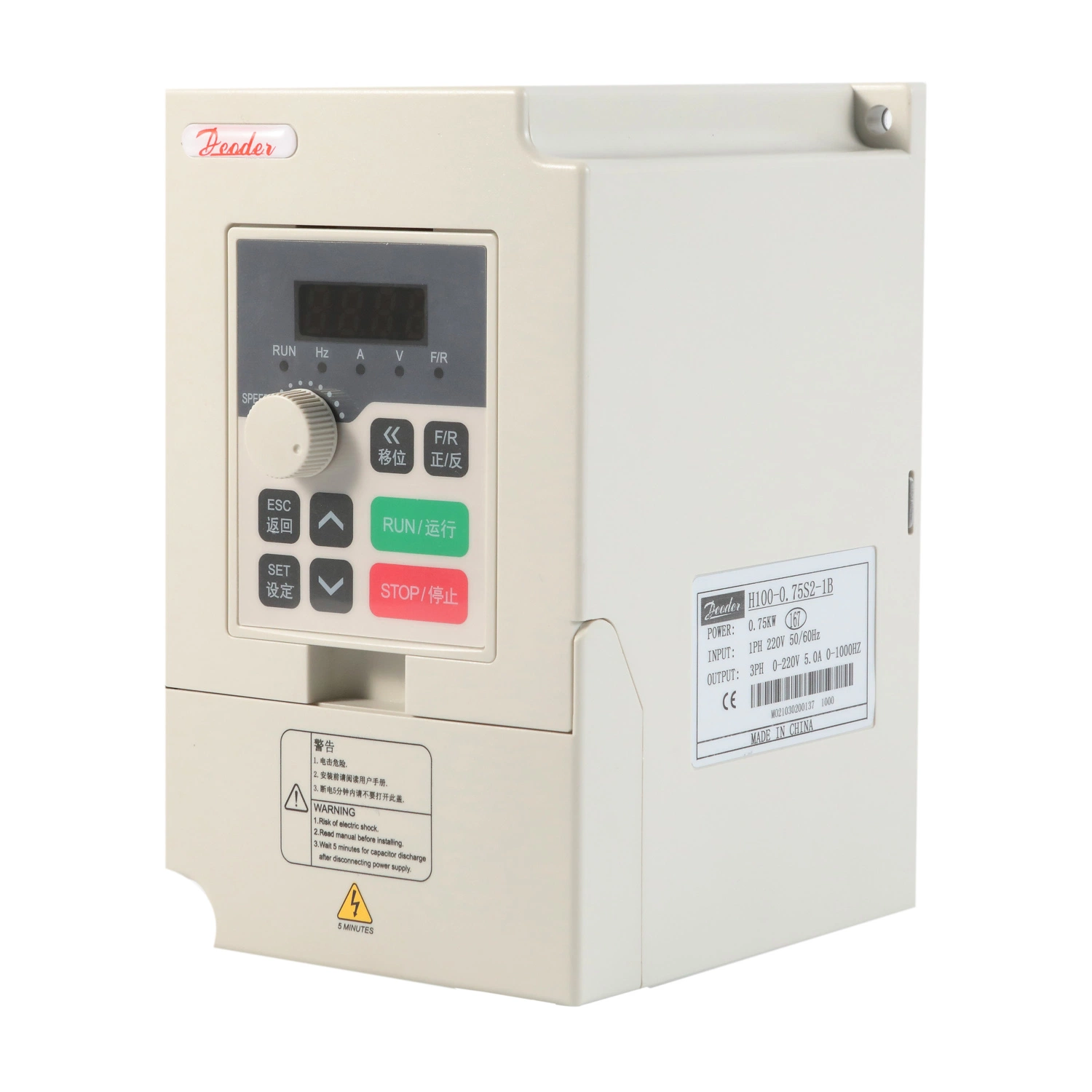 Convertisseur VFD 3 kW triphasé 380 V 1.5 à fréquence variable Lecteur