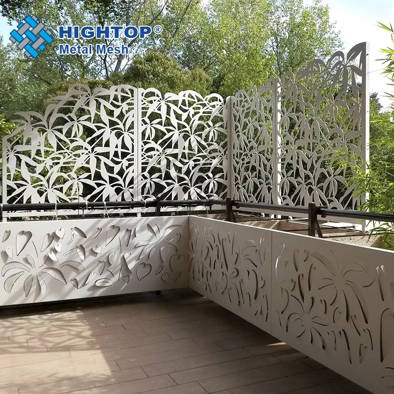 Aluminum Laser Cut Decorative Partition Garden Divider Outdoor Metal Privacy Screens