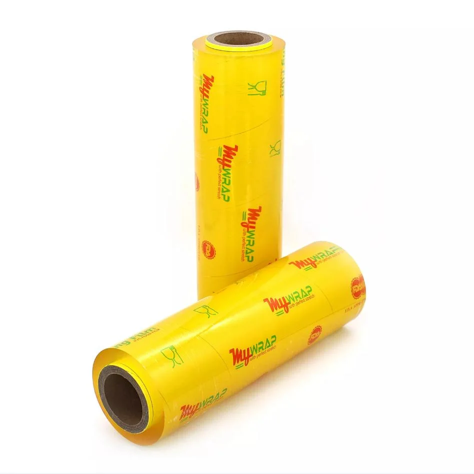 Good Stretch PVC Cling Film Food Grade PVC Cling Wrap Food Packaging Plastic Film