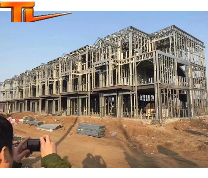 Estructura de acero de la luz de diseño de China la construcción de casas prefabricadas