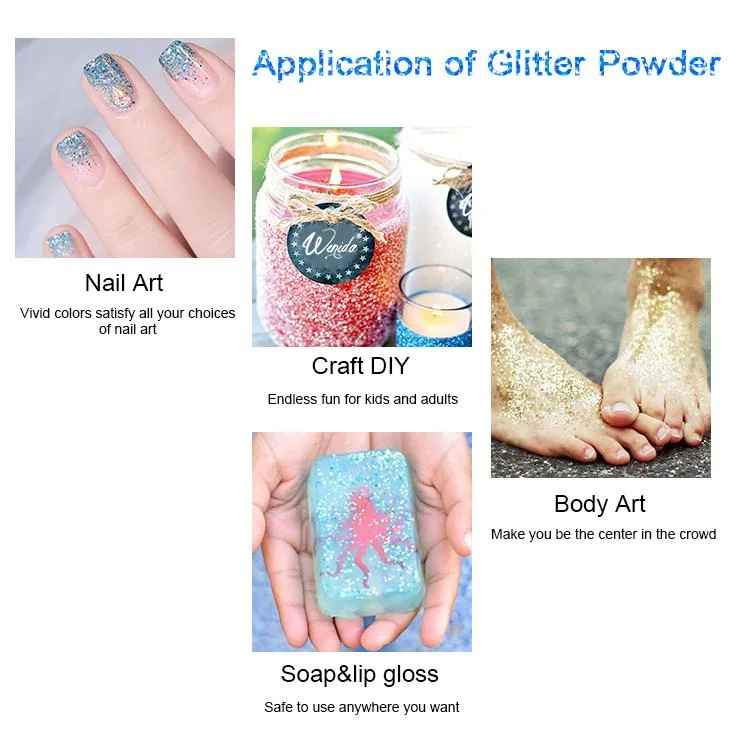 CNMI Gliter Powder for Nail Craft Body Soap