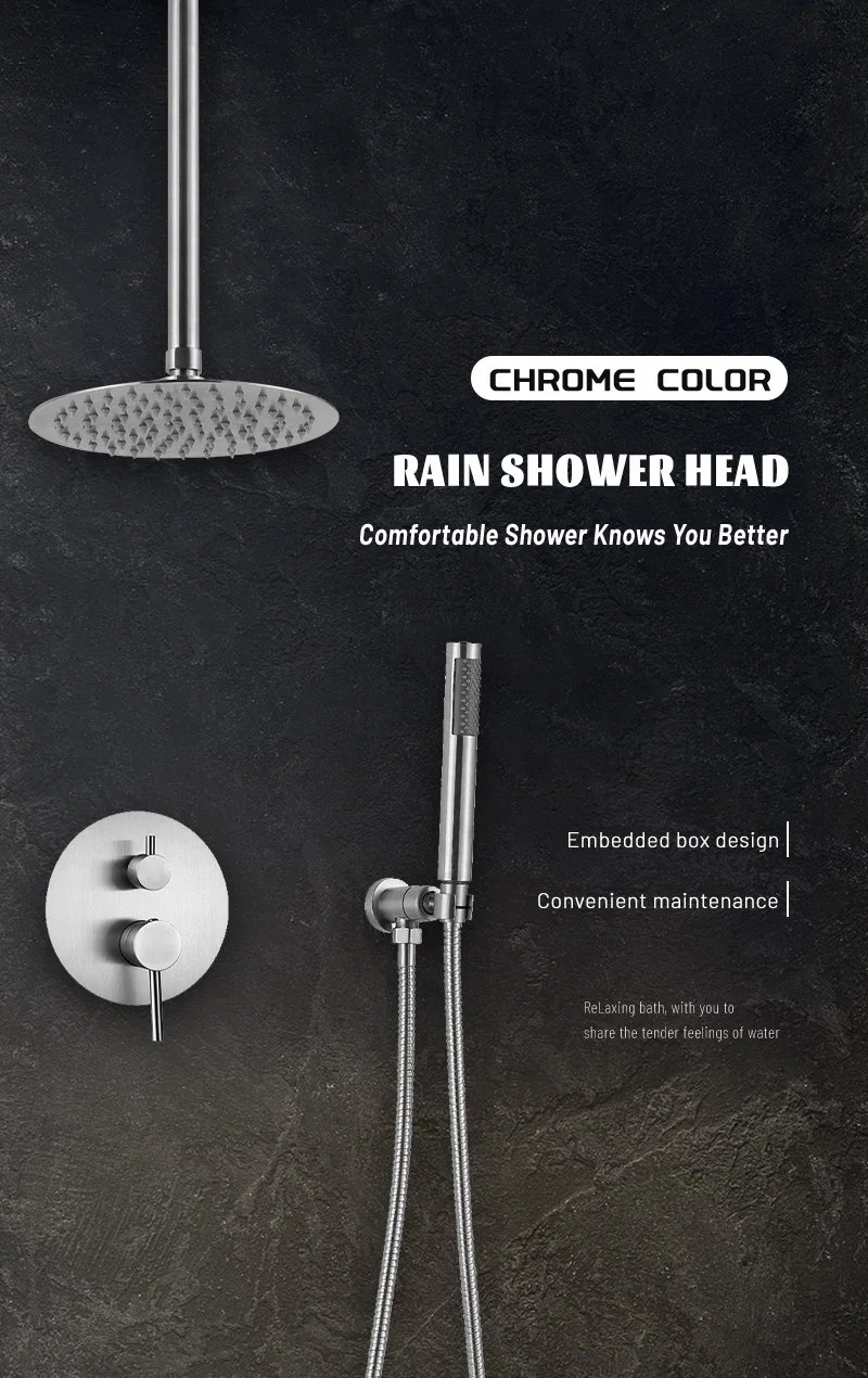 High quality/High cost performance  for New Concealed Inwall Shower Sets Faucet