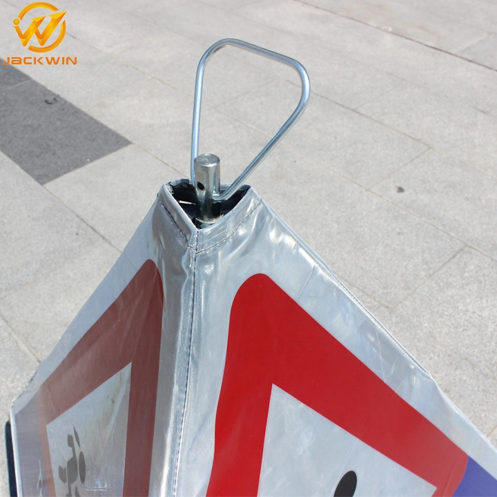 Europe Market Galvanized Foldable Reflecting Tripod Warning Sign