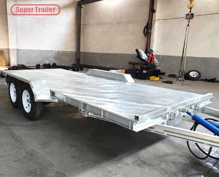 Australia Standard Flat Deck Car Trailer with High quality/High cost performance 