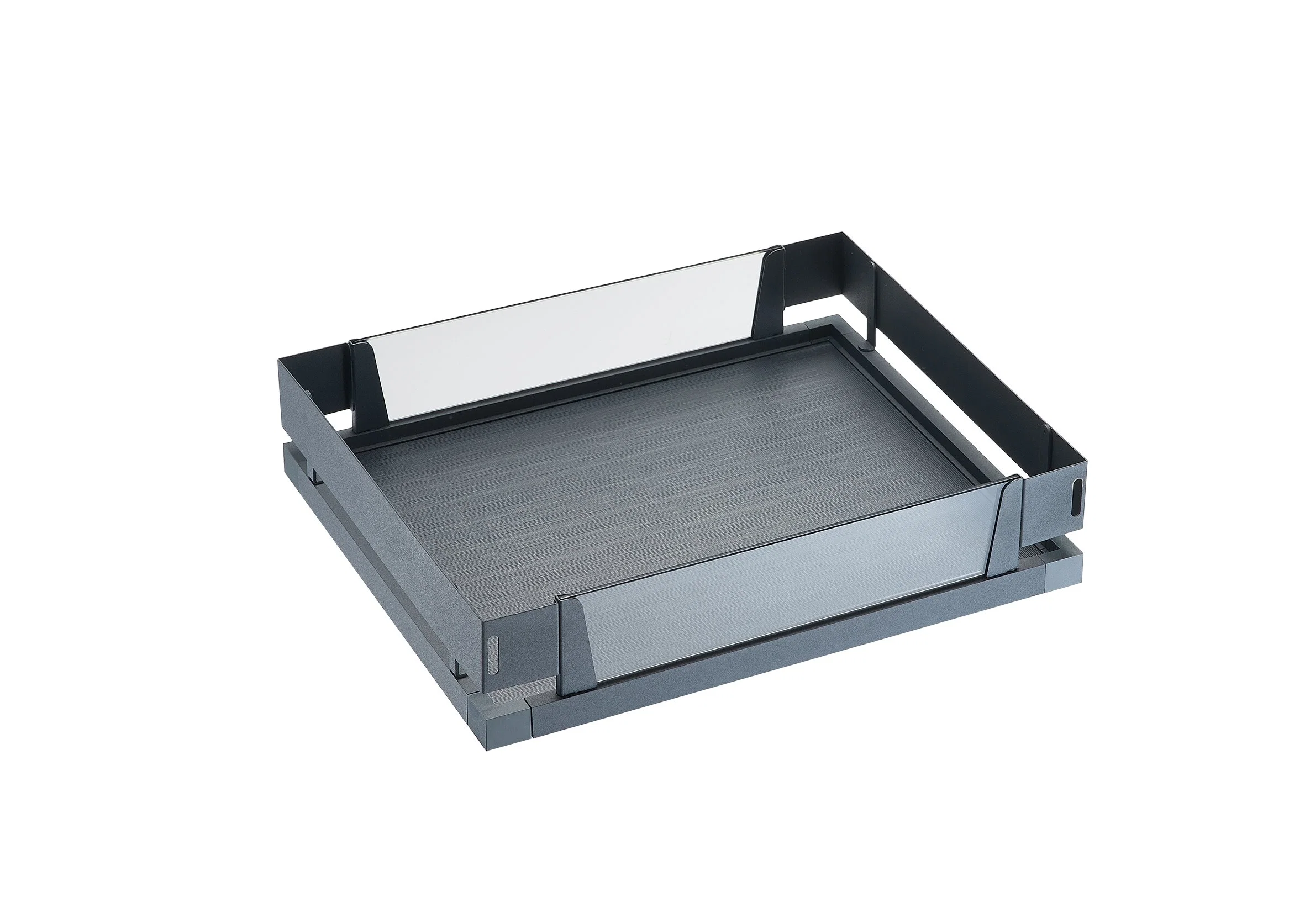 Wellmax Système de rangement de cuisine Panier pour meuble d'angle aveugle Tiroir coulissant Quincaillerie de meuble Fermeture douce Revêtement en poudre Panier d'angle magique.