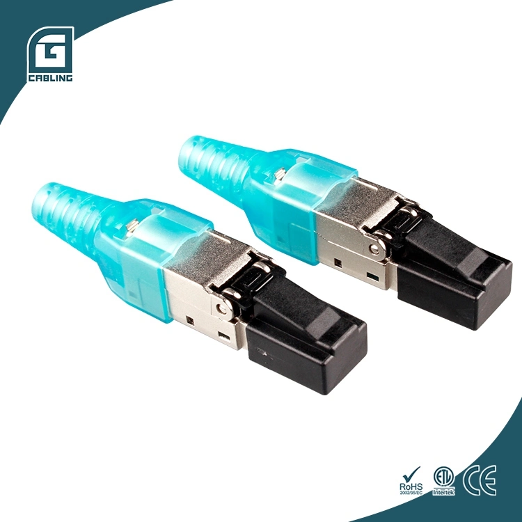 Gcabling 8p8c RJ45 Ethernet Plug CAT6 CAT6A Shield Connecor CAT6 CAT6A Cat7 FTP RJ45 Network Connector