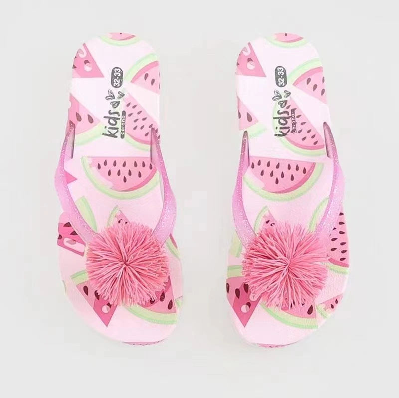 PVC Blowing Lady Slipper Outdoor Shoes for Beach