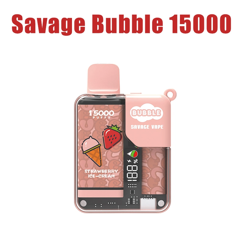 E Cigarette 15K Savage Bubble 15000 Puffs lápiz desechable para dosis Envío de gota al por mayor I VAPE desechable Vapes Puff