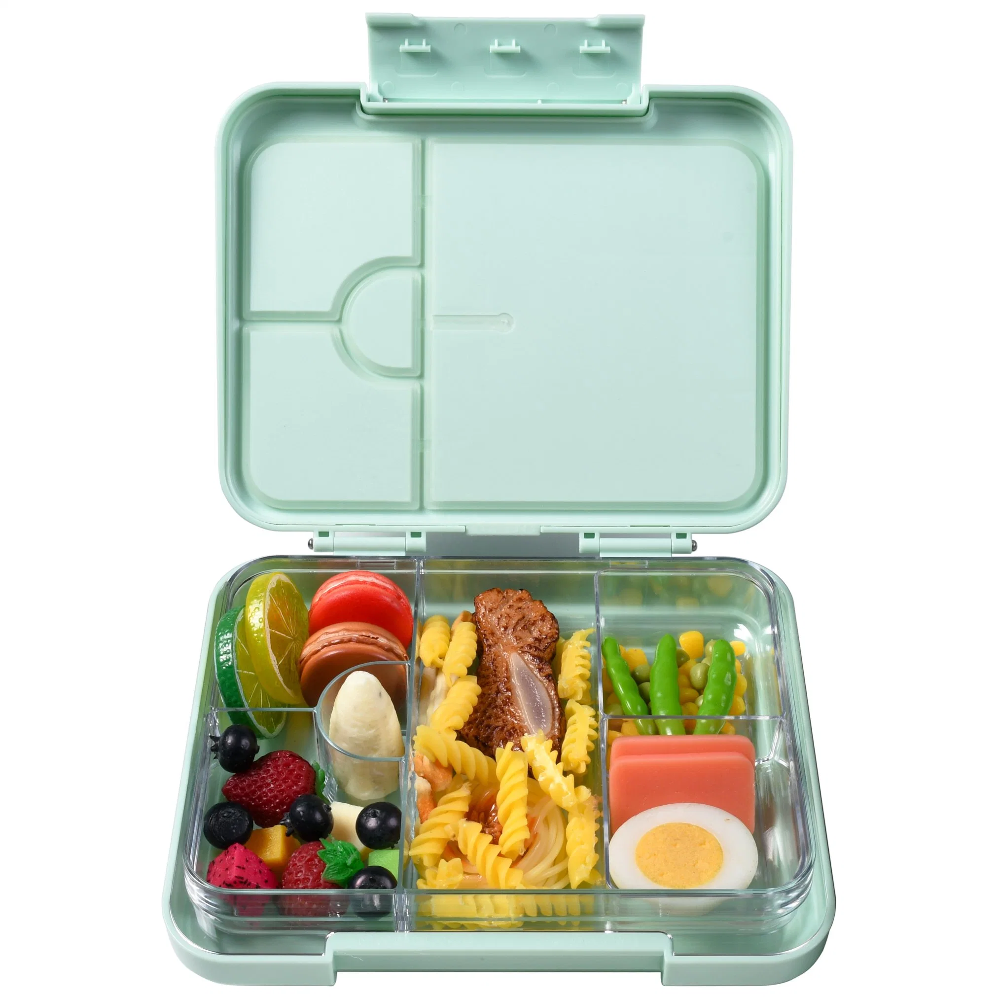 Aohea Bento agua embotellada comida para niños Bento Seguro de microondas Caja para adultos Caja para almuerzos japonesa rectángulo cuadrado redondo Recipiente de almacenamiento de alimentos al vacío de vidrio