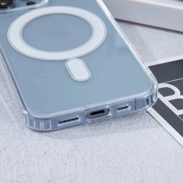 Original Quality New Magnetic Transparent Clear Mobile Phone Cover Case for iPhone 11 12 13 14 PRO Max Promax Mini for Magsafe Clear Case