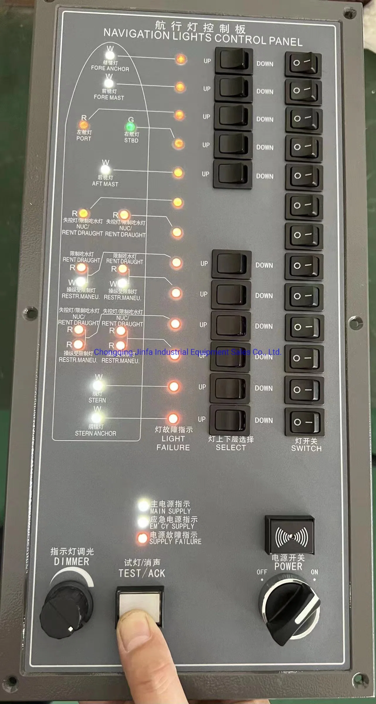 Vessel Navigation LED Lights 25 Channels Alarm Control Panel