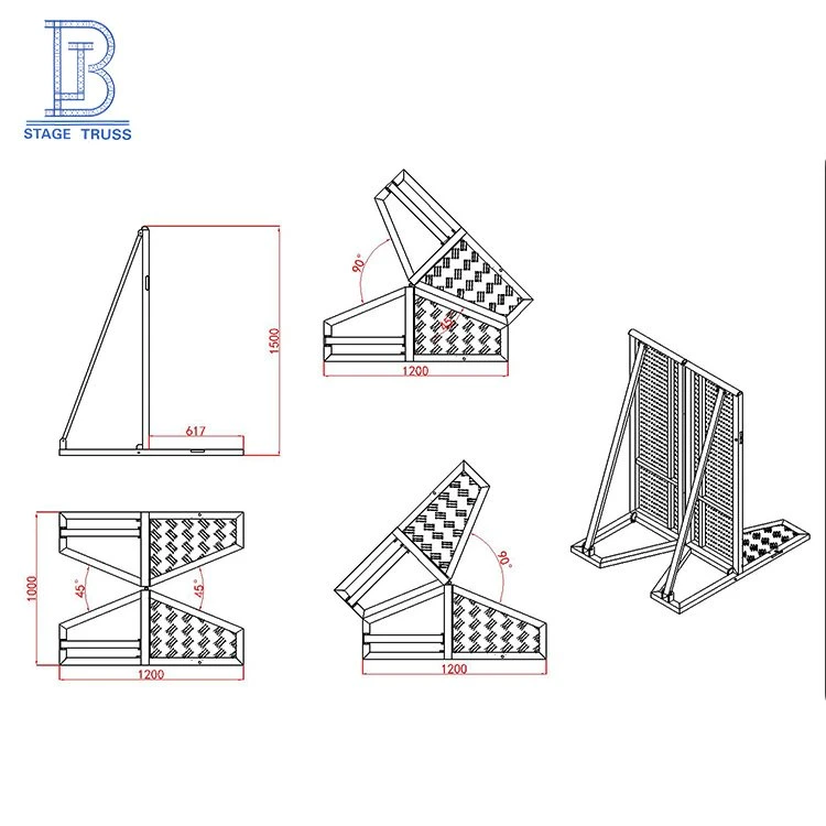 Aluminum Foldable Concert /Road Station Crowd Control Barriers for Sale