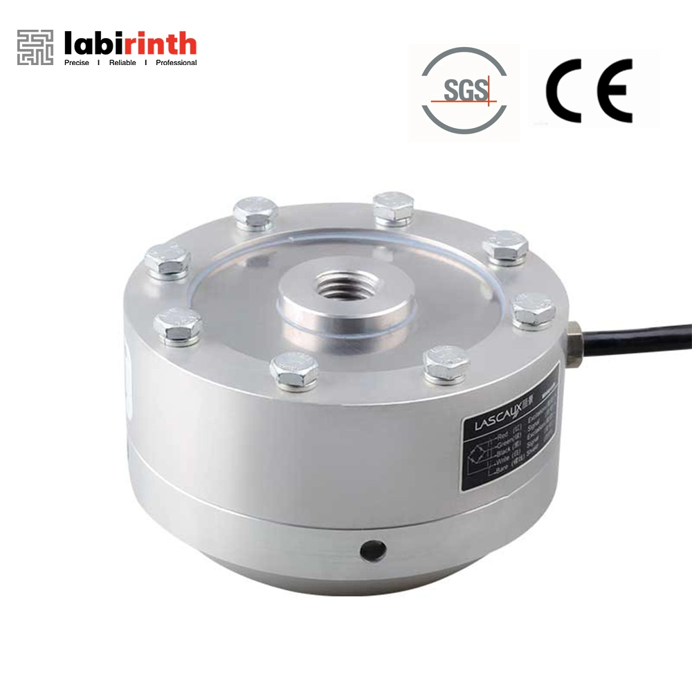 Lcf500 Hot Sales 2.5kn 5kn 10kn 20kn 30kn 50kn 100kn 250kn 450kn Aluminum Alloy Steel Wheel Type Pancake Disk Load Cell for Truck Scales Rail Scales