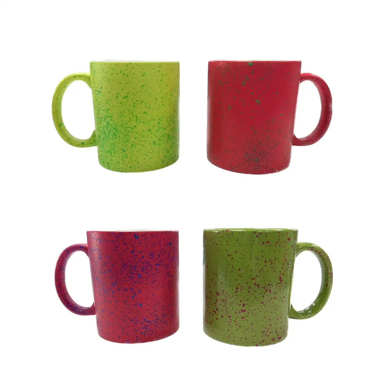 Tazas de cerámica con destellos tazas de café Color personalizado