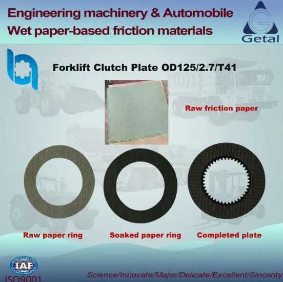 Aftermarket Friciton Paper Friction Disc Transmission Plate for Forklift Parts