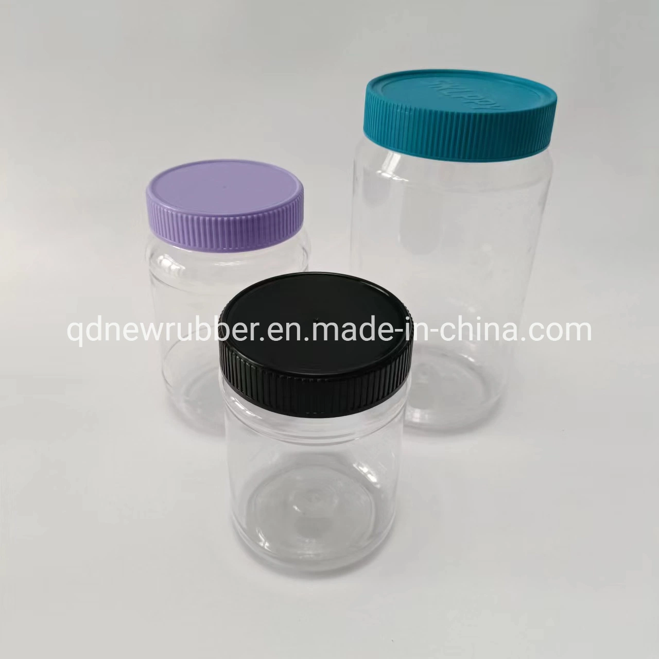 Round Reusable Clear Disposable Empty Pet Plastic Juice Bottles with Tamper Evident Caps