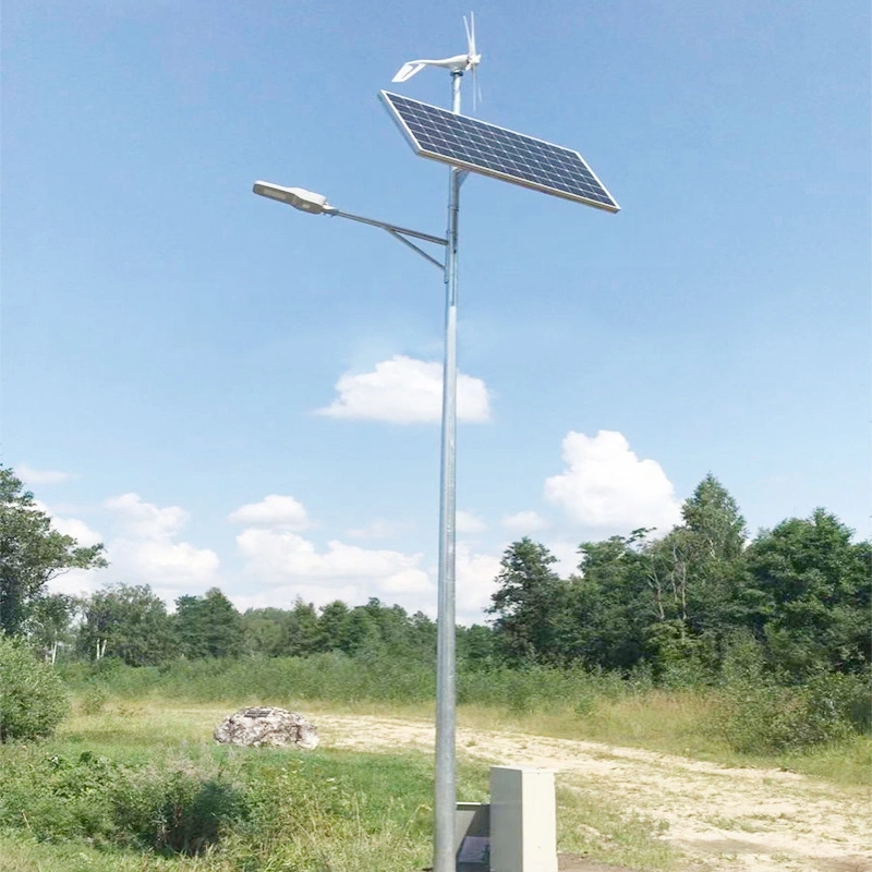 Outdoor 30W 60W 100W Wind Solar Hybrid Street Light System Mit Kamera