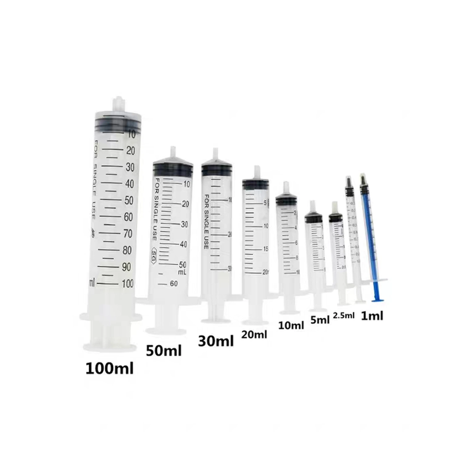 Seringue jetable stérile pour injection médical avec des aiguilles