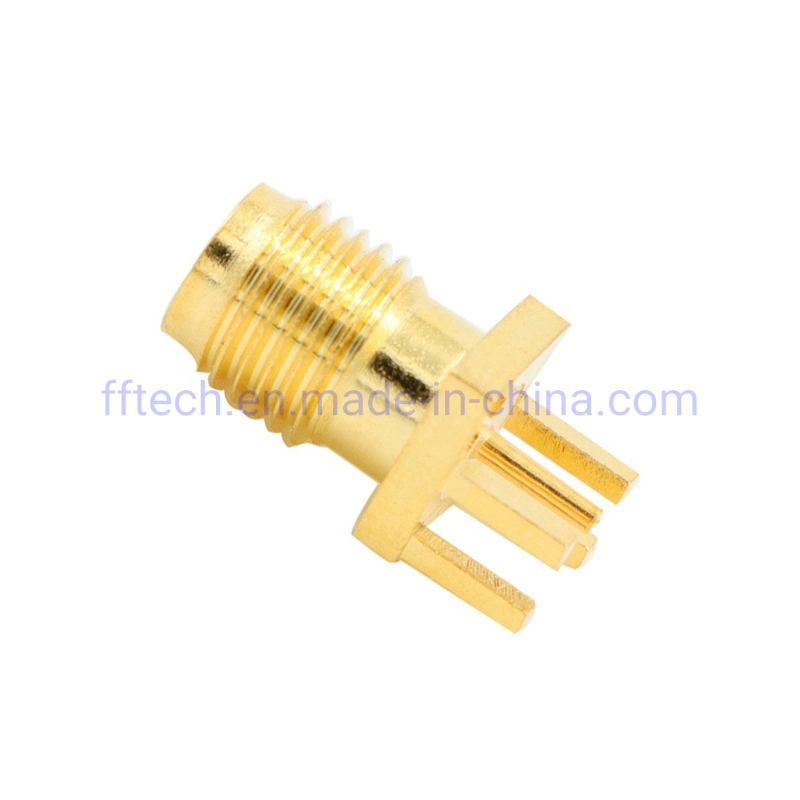 Conector hembra de la SMA de alta calidad para montaje en PCB RF SMA conector impermeable hembra conector Montaje PCB vertical