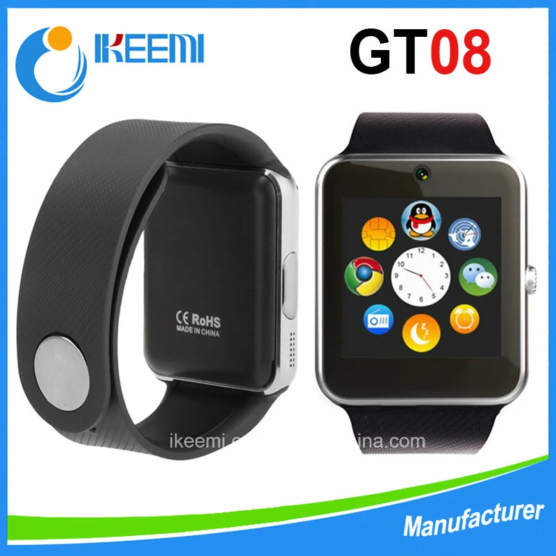 Gt08 poignet Smart Digital Health Watch téléphone mobile avec Bluetooth Accepter OEM