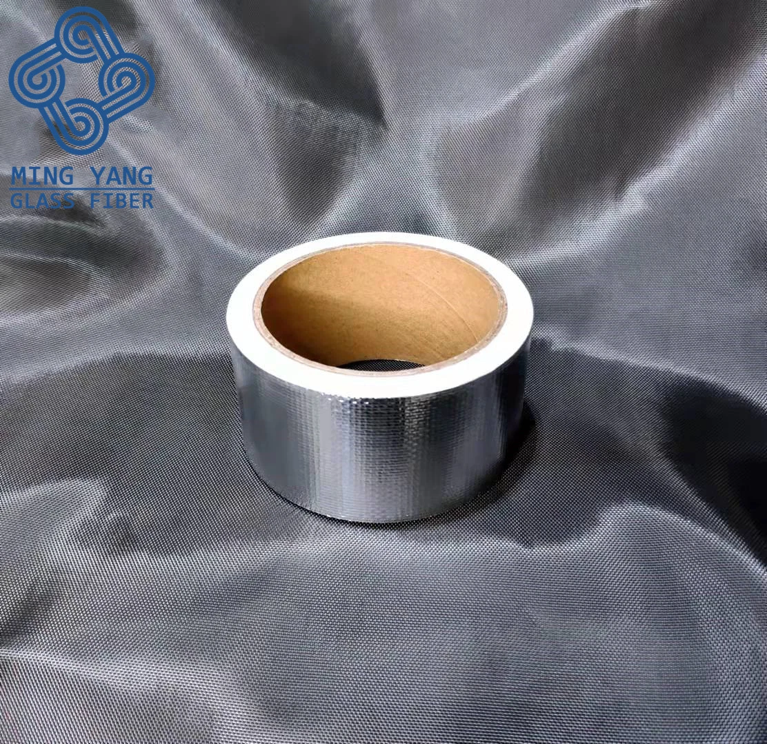 Good Quality Silver Water Proof Aluminum Foil Fiberglass Fabric Self Adhesive Tape