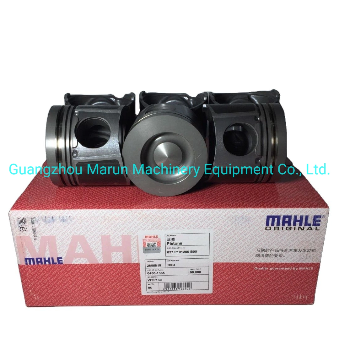 D6D MAHLE Original pour la construction du piston moteur diesel Moteur d'excavateur partie 0450-1365 Mlwtp130