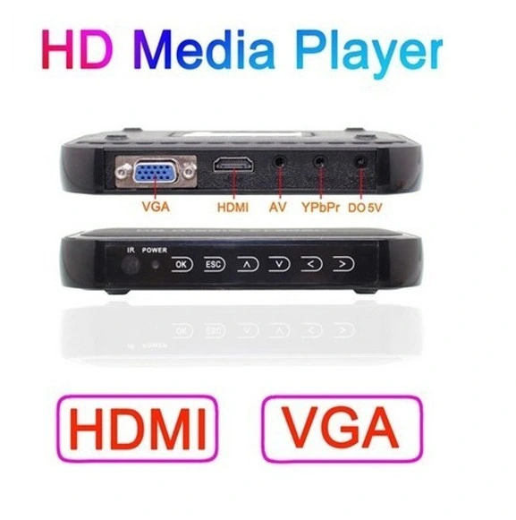 Auto Play F10 Advertising Media Box with HDMI+CVBS+VGA+ SD+ USB