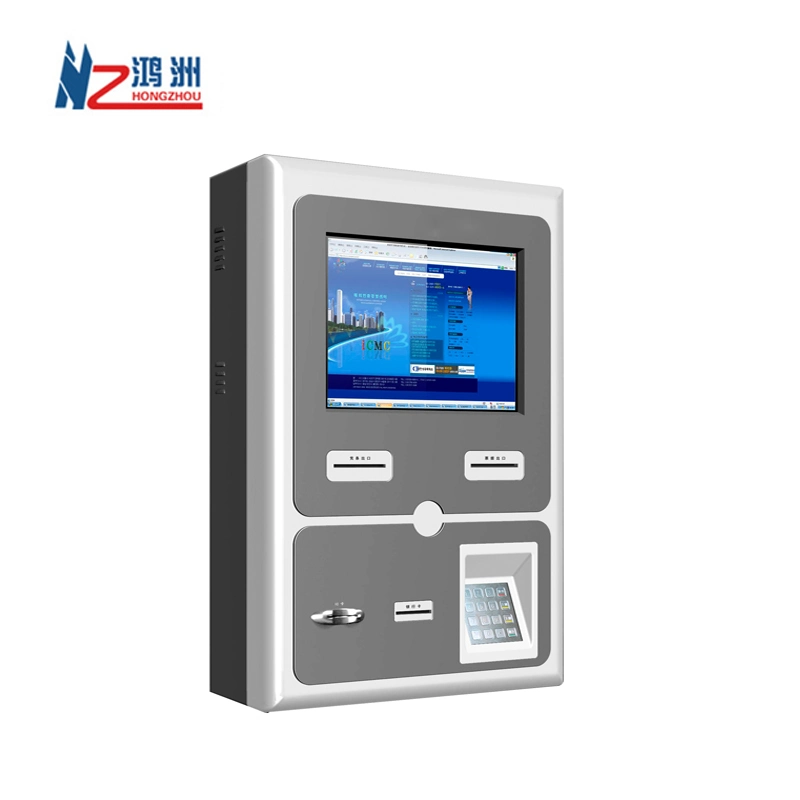 Wall Mounted Bill Payment Kiosk with Cash Coin Acceptor
