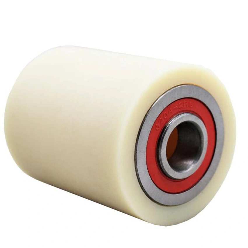 80X70mm Pallet Truck Nylon Roller Wheel 1 Ton Load