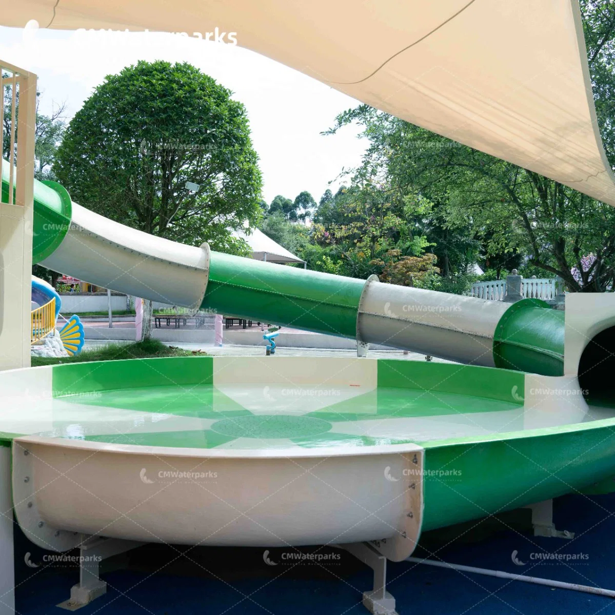 Professional Customized Water Park Fiberglass Water Slide Amusement Park Equipment